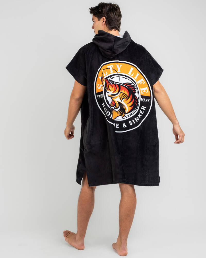 Salty Life Hooked Hooded Towel for Mens
