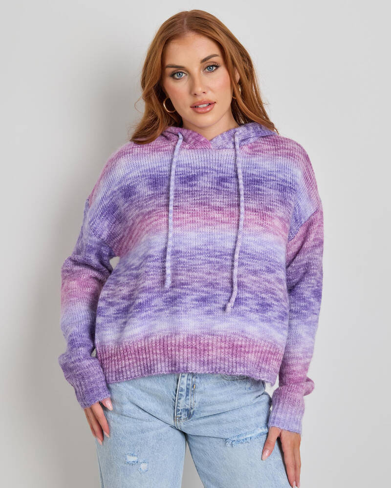 Mooloola Miami Hooded Knit Jumper for Womens