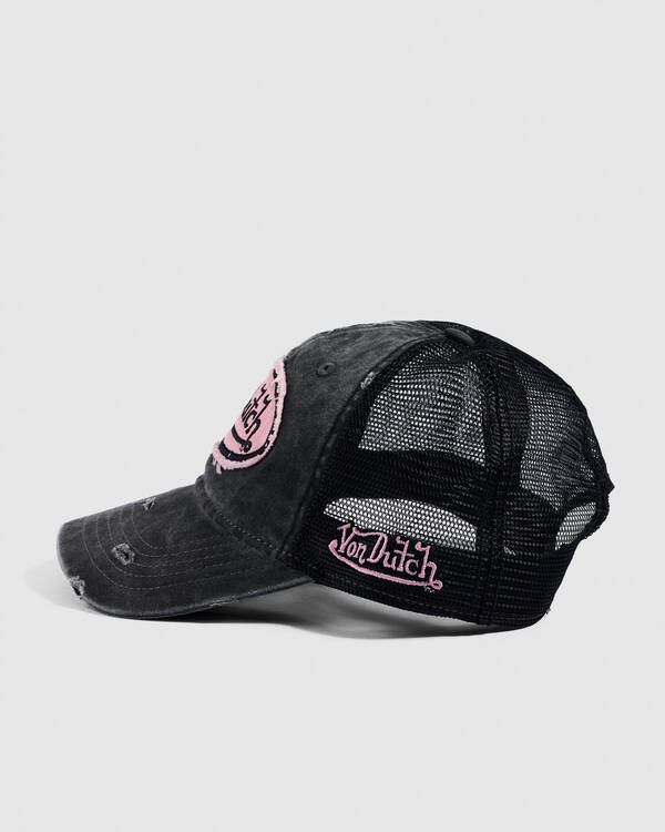 Von Dutch Distressed Trucker Cap for Unisex