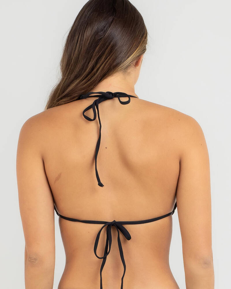 Kaiami Meredith Scrunch Long Triangle Bikini Top for Womens