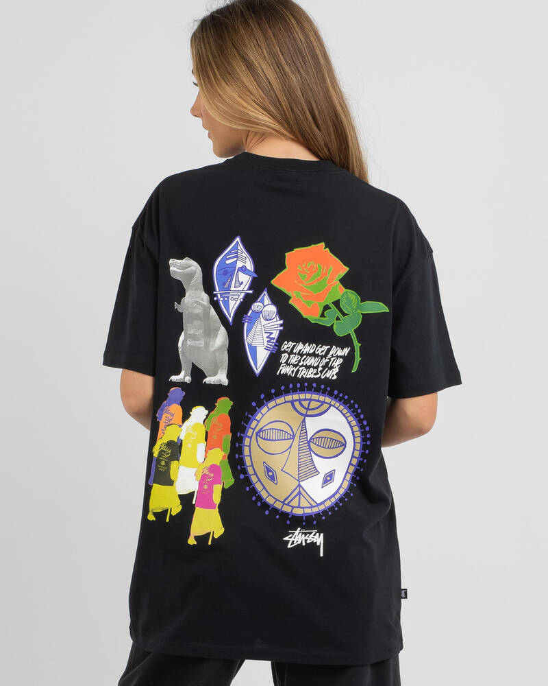 Stussy Funky Tribe T-Shirt for Womens