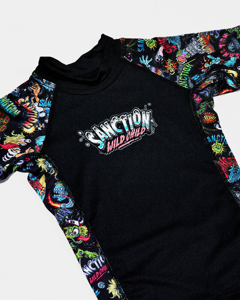 Sanction Toddlers' Savage Short Sleeve Rash Vest for Mens