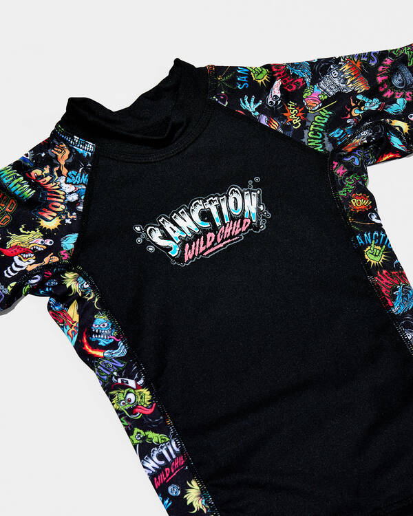 Sanction Toddlers' Savage Short Sleeve Rash Vest for Mens