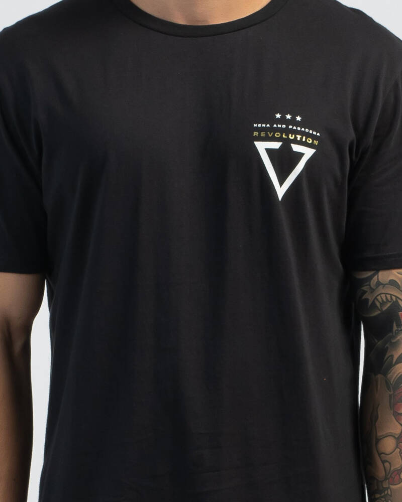 Nena & Pasadena Revolt Cape Back T-Shirt for Mens