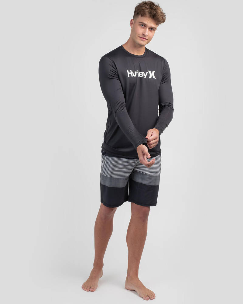 Hurley One And Only Long Sleeve Rash Vest for Mens
