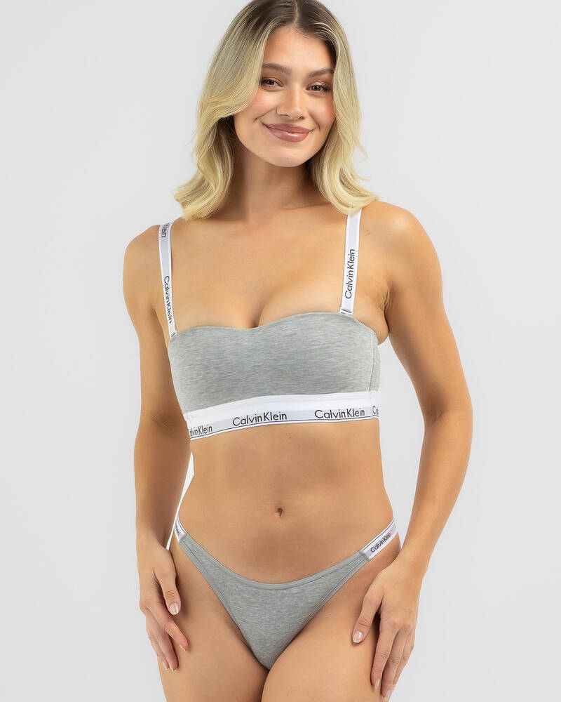 Calvin Klein Cotton Lightly Lined Bandeau for Womens