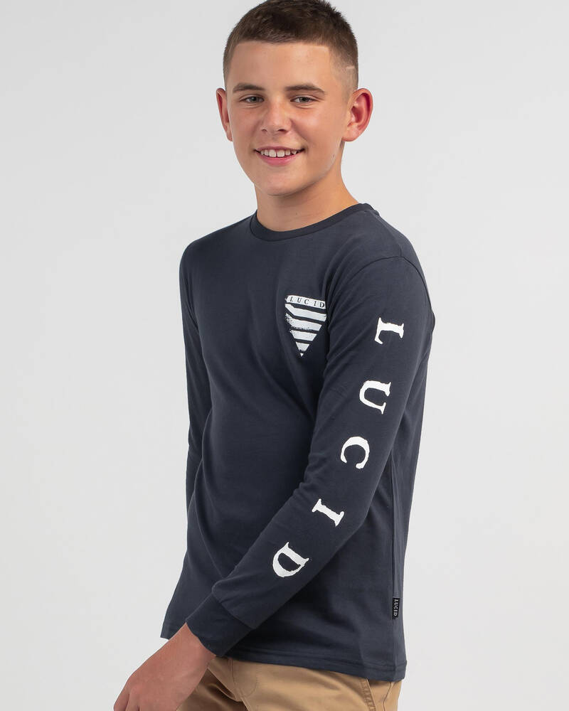 Lucid Boys' Painted Long Sleeve T-Shirt for Mens