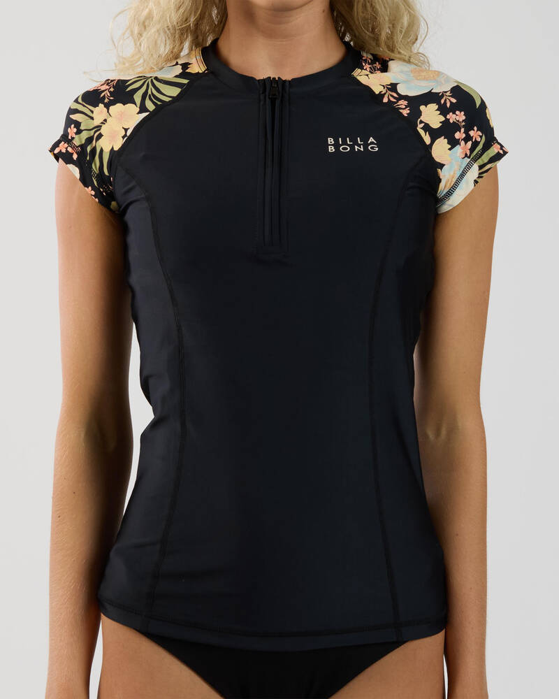 Billabong Lost Cove Point Break Cap Sleeve Rash Vest for Womens