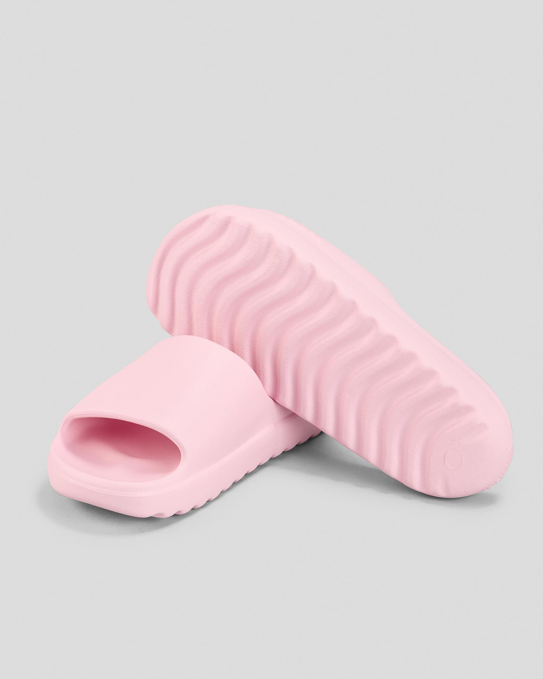 adidas Adilette Lumia Slide Sandals In Clear Pink/clear Pink/clear