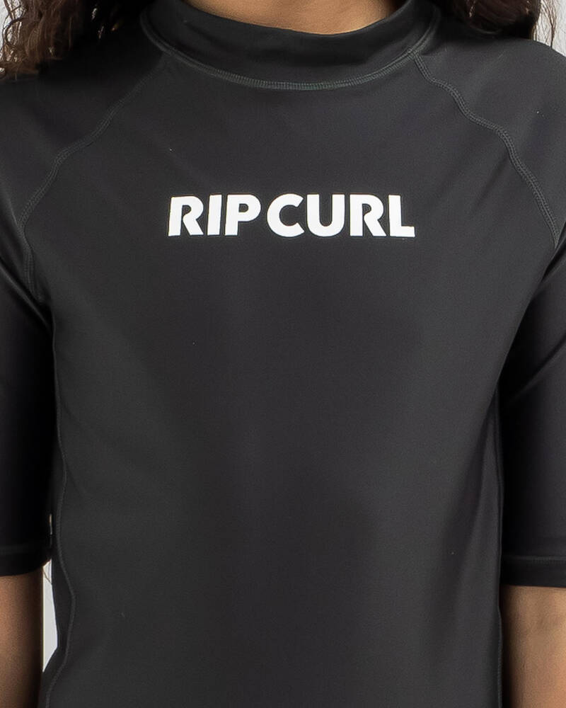 Rip Curl Girls' Classic Surf Short Sleeve Rash Vest for Womens