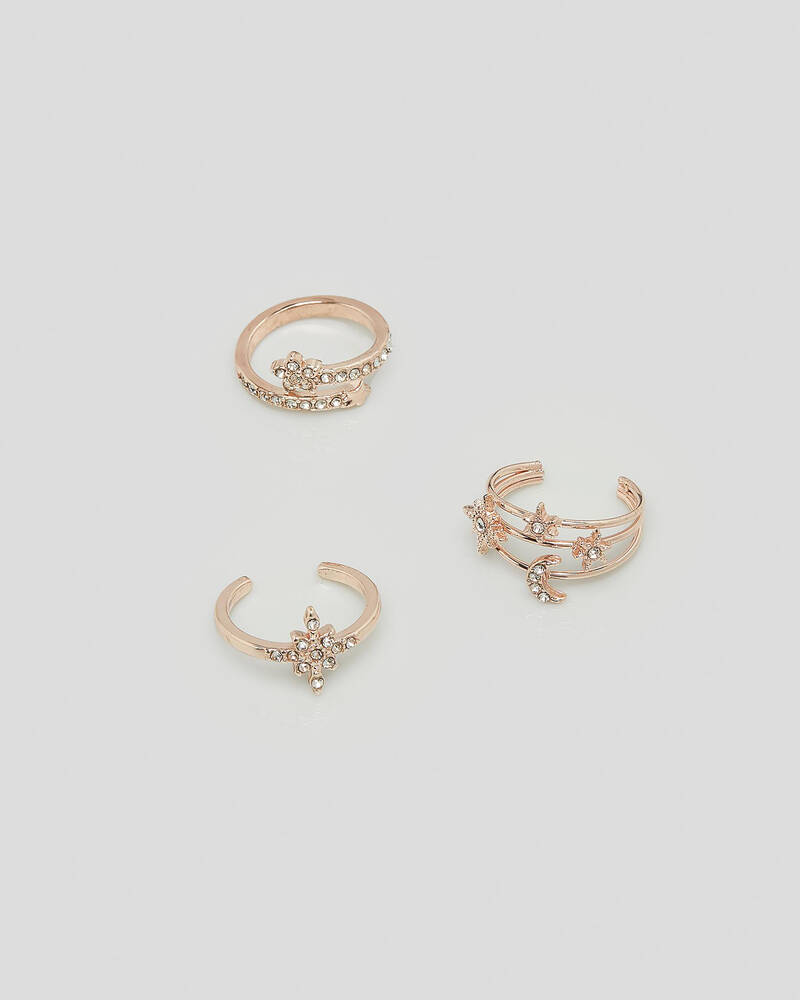 Karyn In LA Celestial Toe Ring Pack for Womens