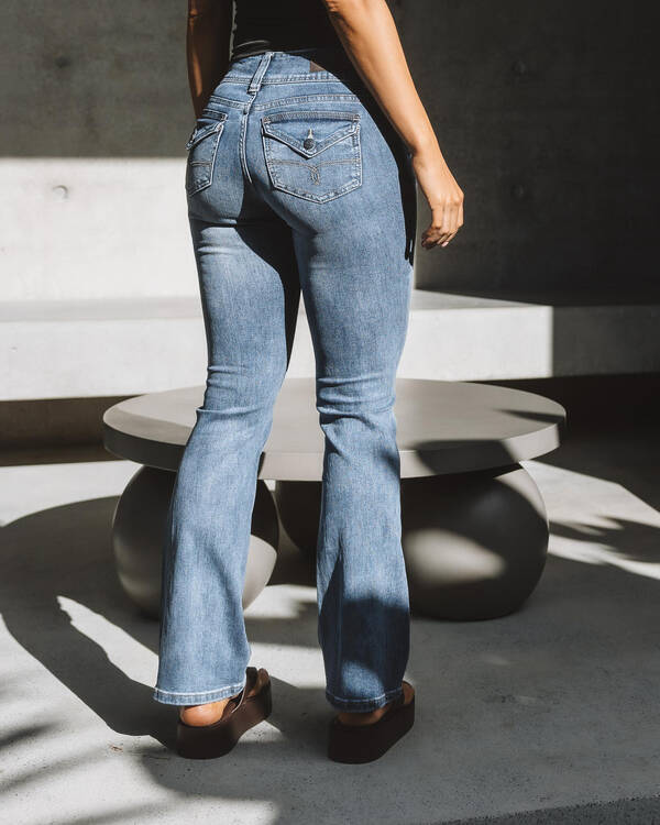 DESU Jawbreaker Low Waist Flare Jeans for Womens