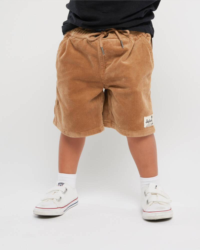 Skylark Toddlers' Cord Elastic Waist Shorts for Mens