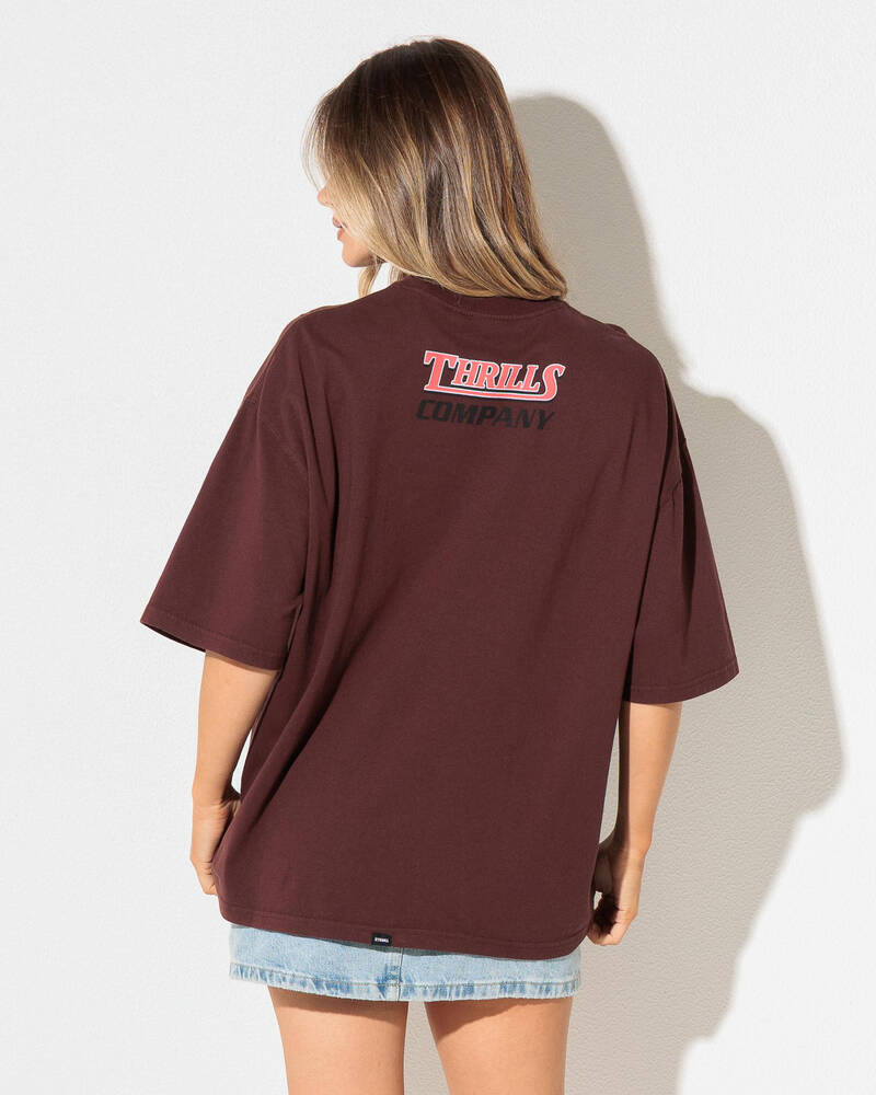 Thrills Full Throttle Oversized T-Shirt for Womens