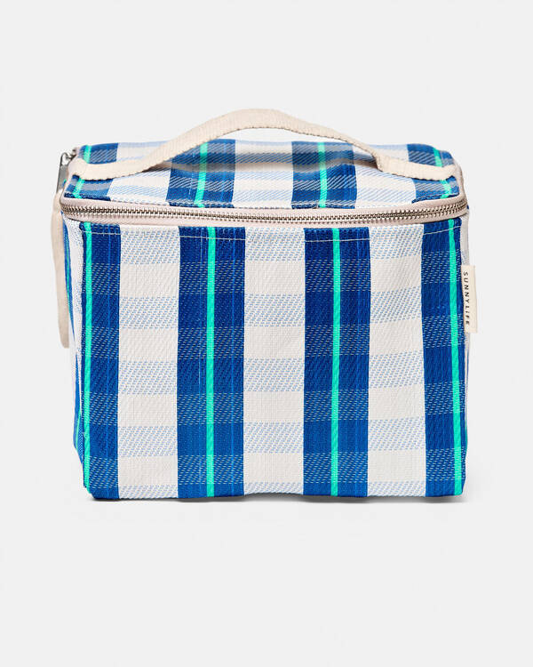 Sunnylife Blue Neon Recycled Nylon Lunch Cooler Bag for Unisex