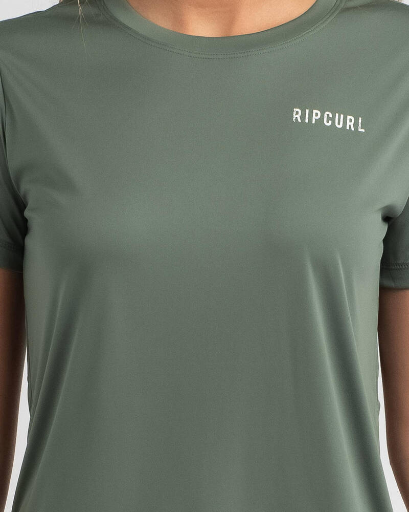 Rip Curl Lazy Days Short Sleeve Rash Vest for Womens