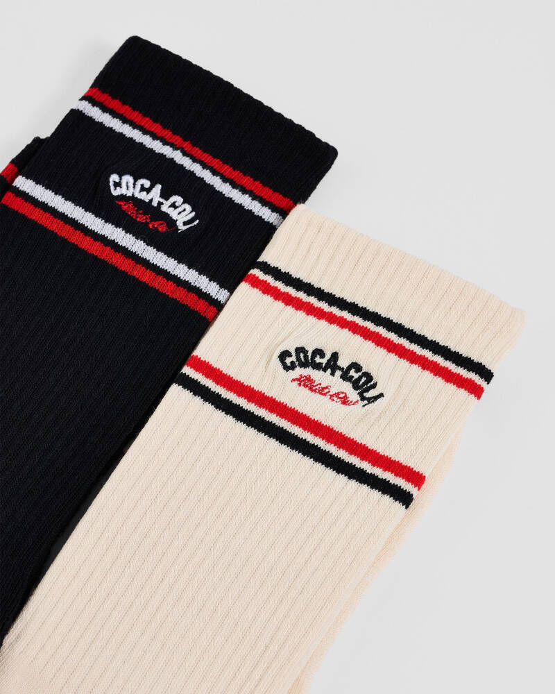 FOOT-IES Coke Sports Sneaker Sock 2 Pack for Mens
