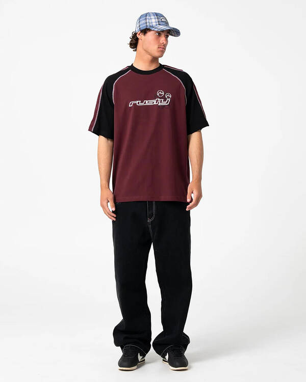 Rusty Omac Short Sleeve Tee for Mens