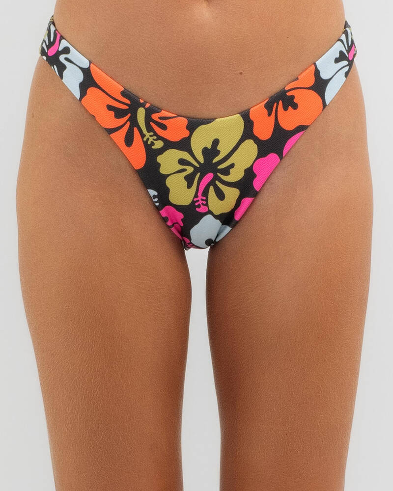Rip Curl Hibiscus Heat High Cut Cheeky Bikini Bottom for Womens