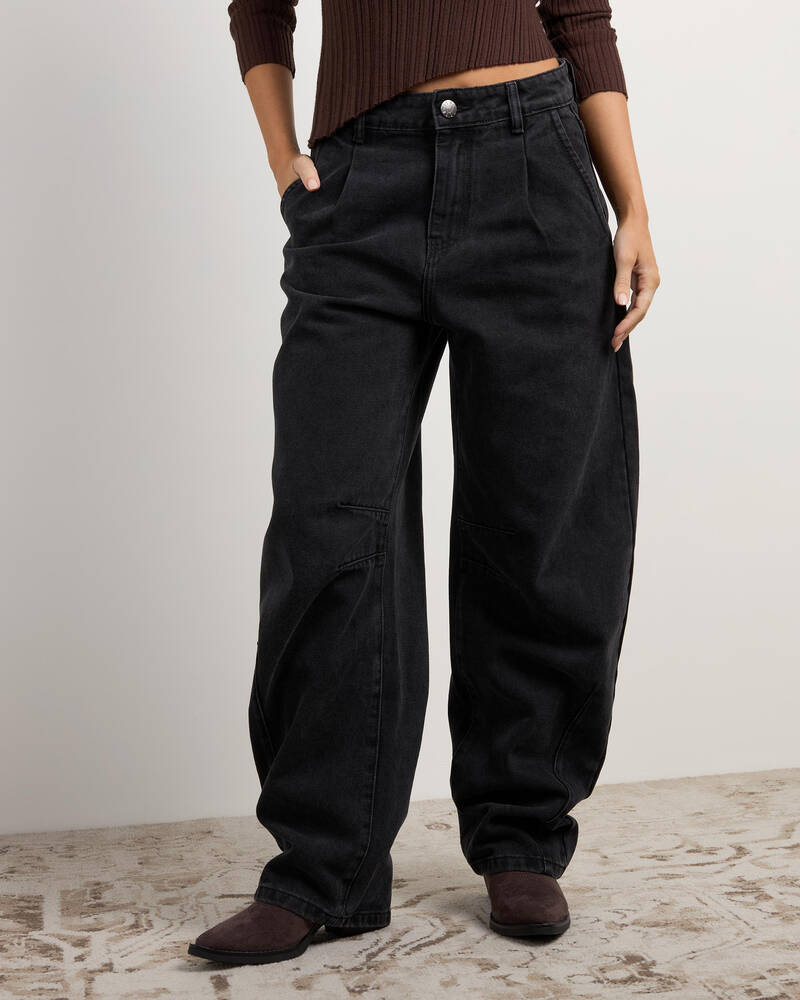 DESU Cyndi Barrel Leg Jeans for Womens