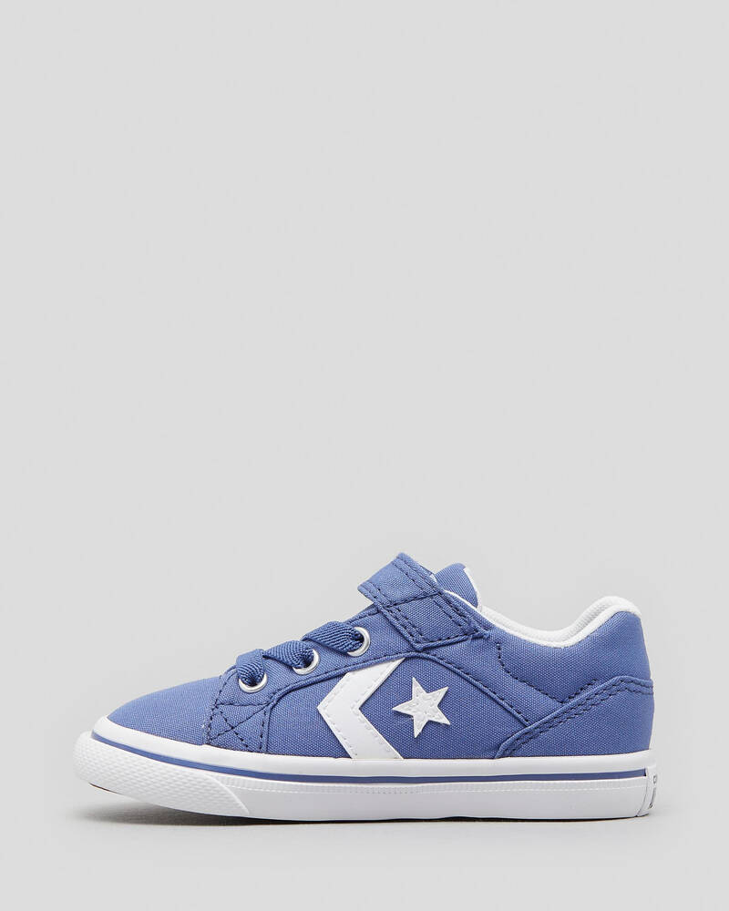Shop Converse Toddlers' El Distrito 2.0 1V Shoes In Washed Indigo/white