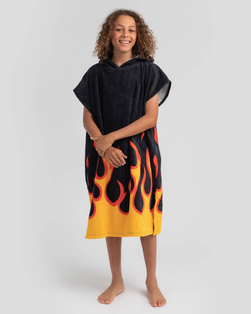 Miscellaneous Flaming Hooded Towel for Unisex