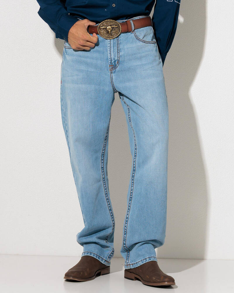 Ringers Western Granger Loose Straight Wide Jeans for Mens
