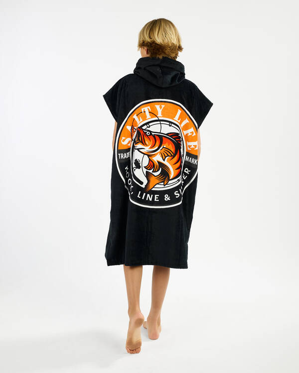 Salty Life Boys' Hooked V3 Hooded Towel for Mens