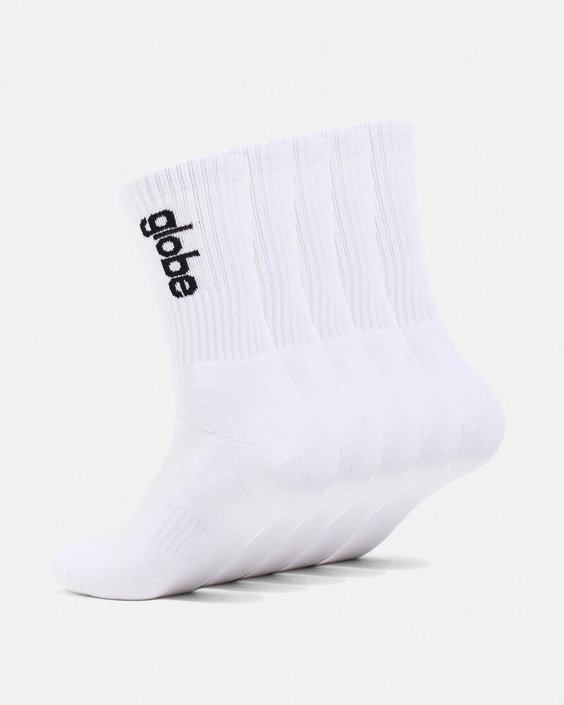 Globe O.G. Vert Logo HI Crew Socks 5 Pack for Mens