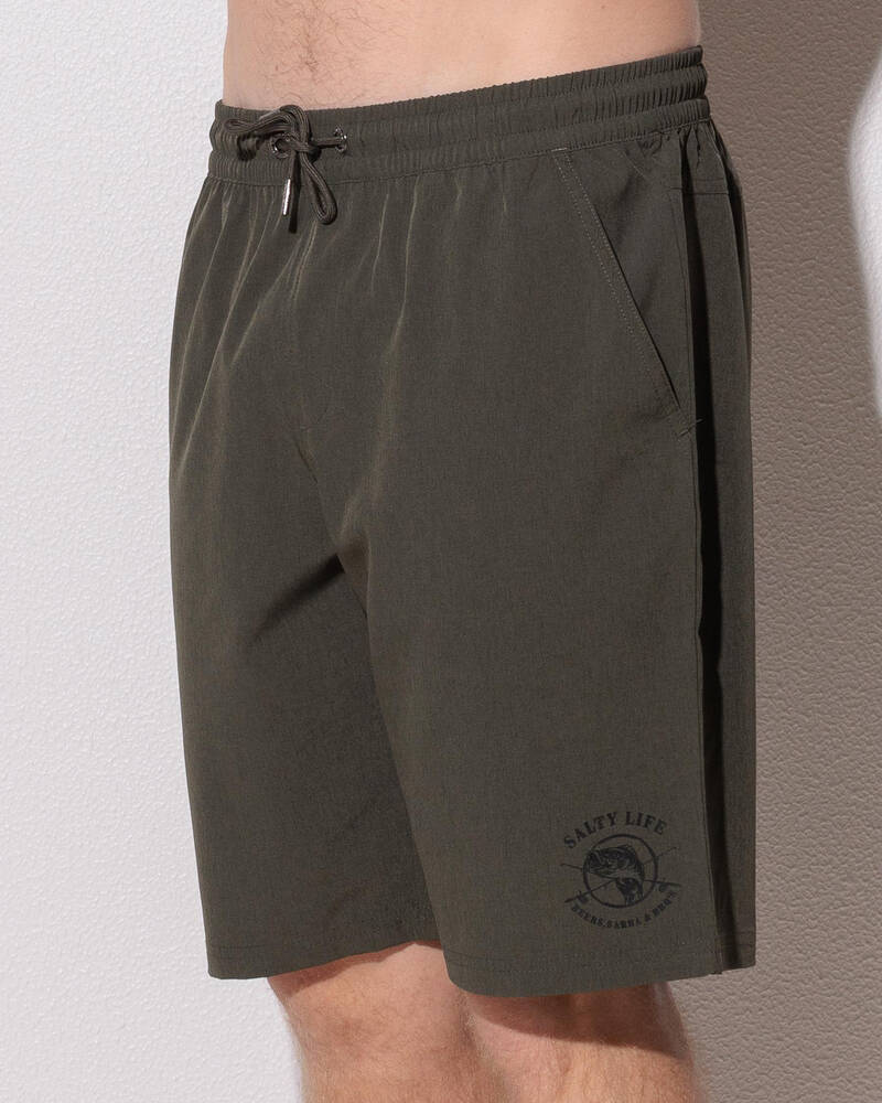 Salty Life Whirlwind Elastic Waist Shorts for Mens