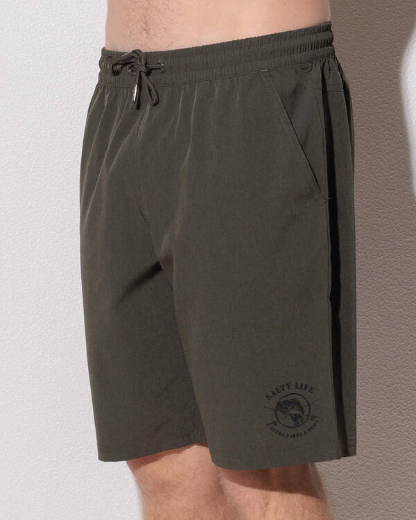 Salty Life Whirlwind Elastic Waist Shorts for Mens