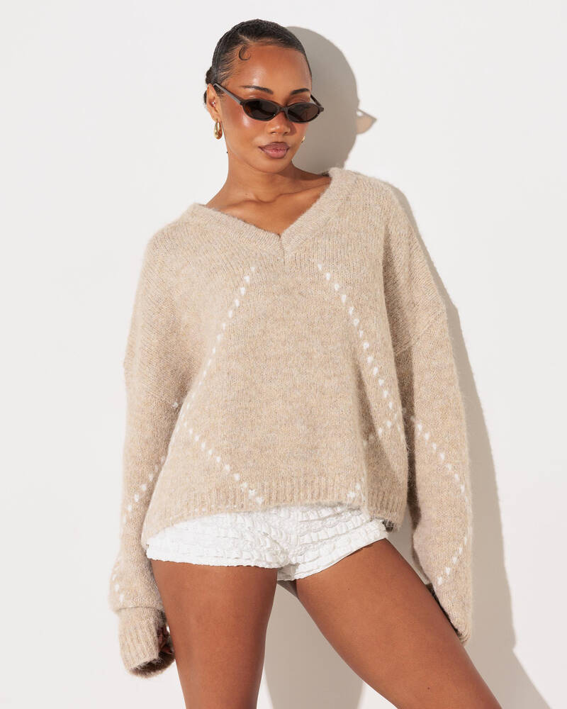 Thanne Spencer V Neck Knit for Womens