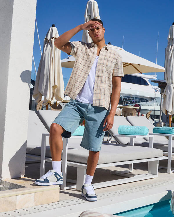 Lucid Ingrained Short Sleeve Shirt for Mens