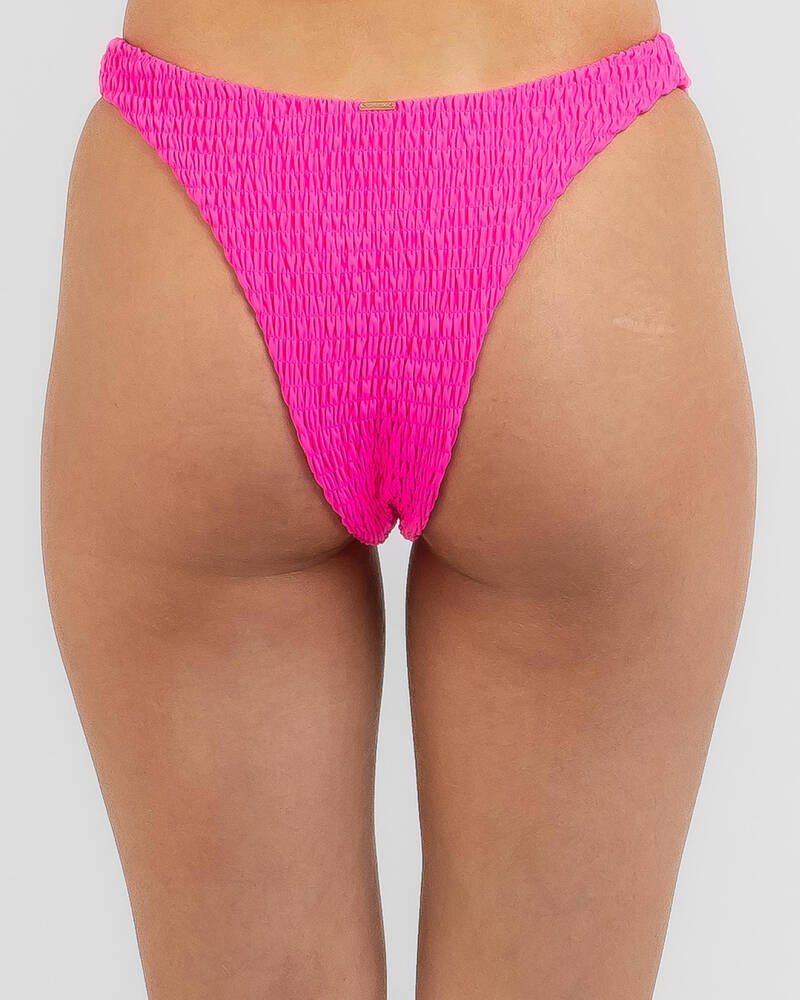 Topanga Zendaya Shirred High Cut Bikini Bottom for Womens