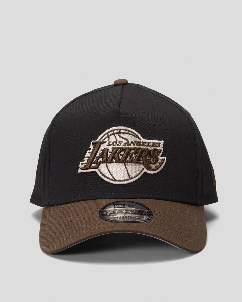 New Era Los Angeles Lakers Grizzly 9Forty A-Frame Snapback Cap for Mens