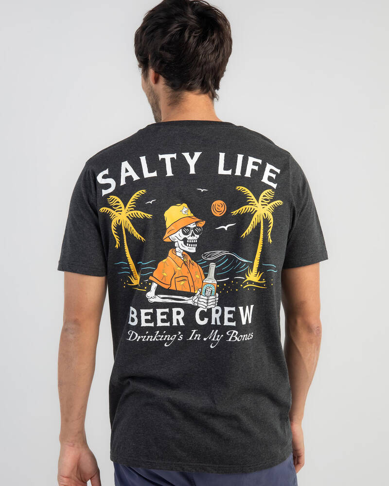 Salty Life Beer Me T-Shirt for Mens