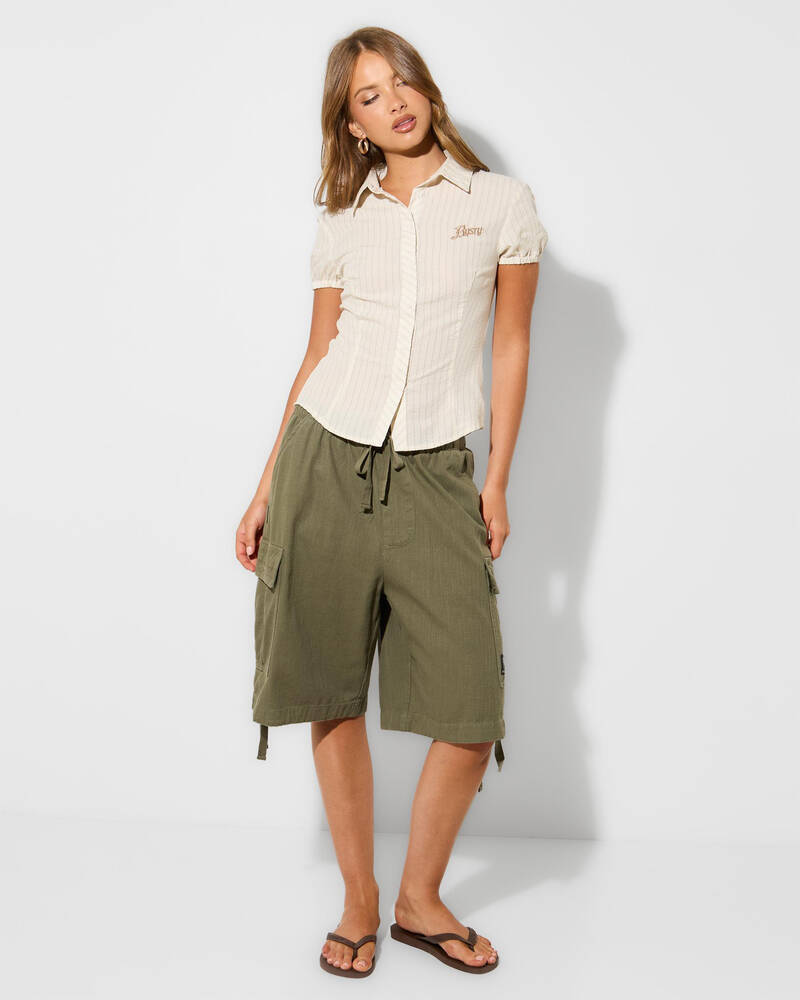 Rusty Missy May Stripe Shirt for Womens