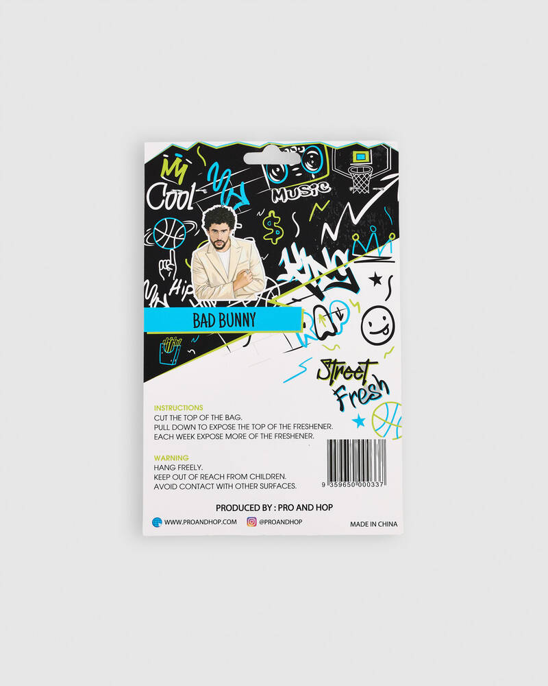 Pro & Hop Bad Bunny Air Freshener for Mens