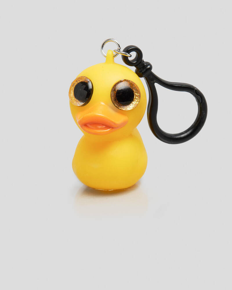 Get It Now Eye Popping Duck Keyring for Unisex