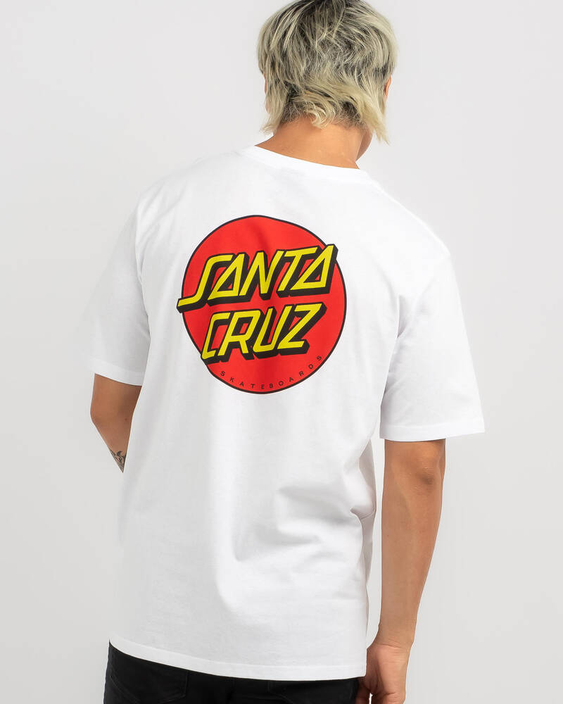 Santa Cruz Classic Dot Chest T-Shirt for Mens