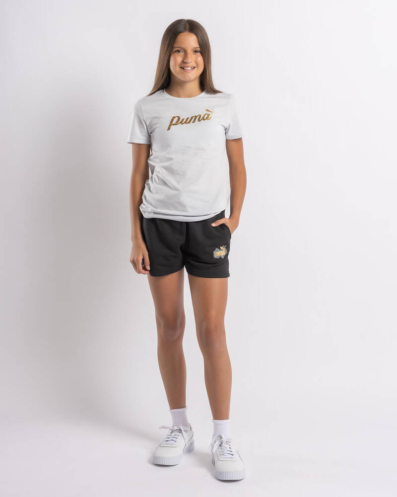 Puma Girls' Essential Class Act Shorts for Womens