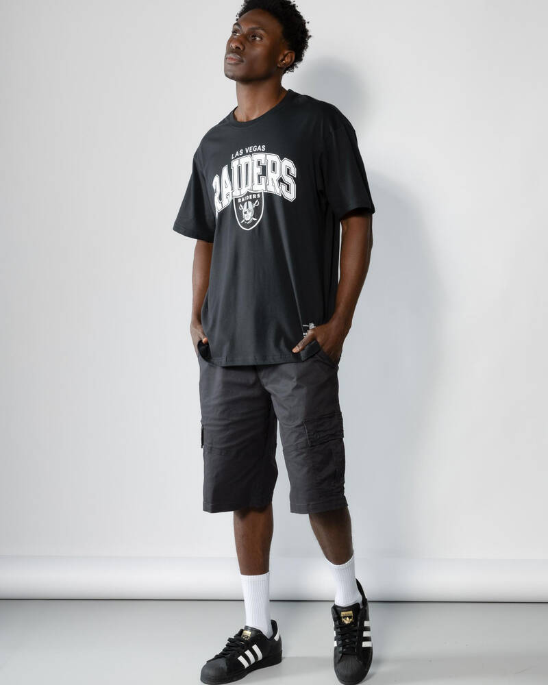 Majestic Las Vegas Raiders Logo Arch T-Shirt for Mens