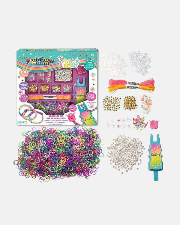 Rainbow Loom Braid & Bead Kit for Womens