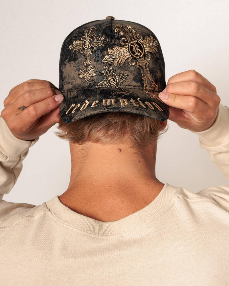 Redemption Rosary Trucker Cap for Mens