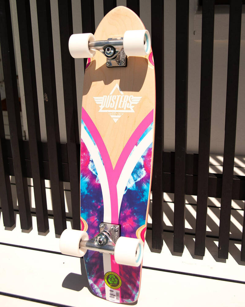 Dusters California Flashback Tie Dye 31" Cruiser Skateboard for Unisex