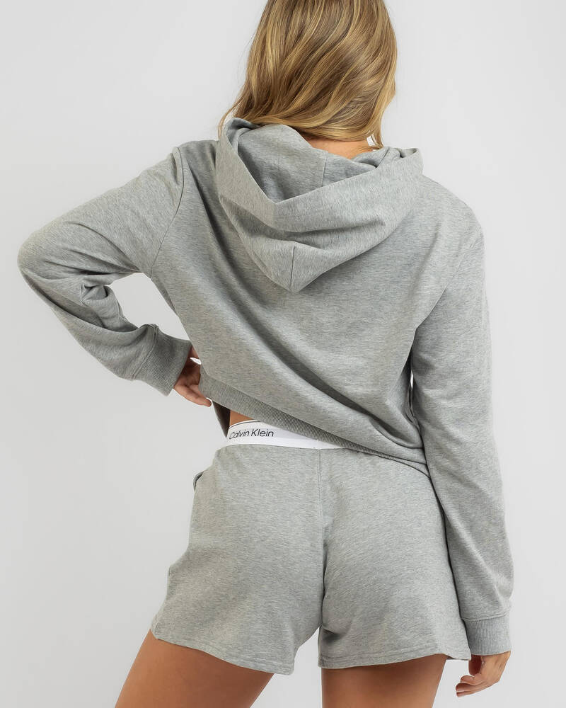 Calvin Klein Modern Cotton Zip Hoodie for Womens