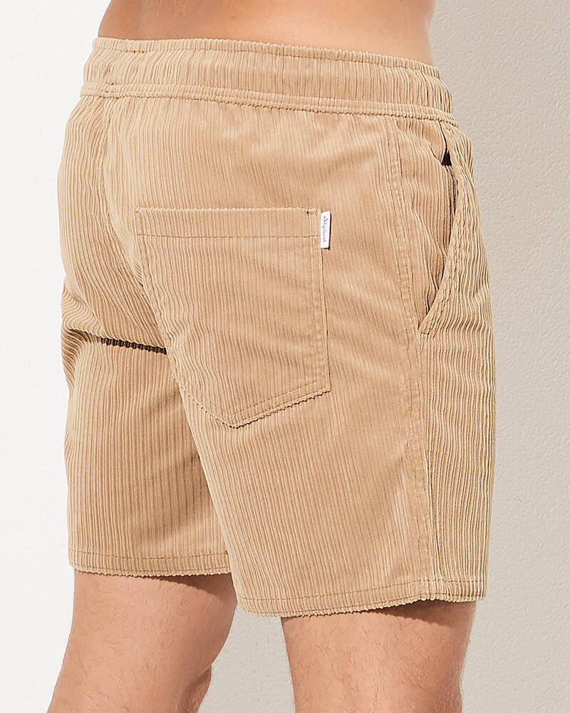 Skylark Ridge Cord Elastic Waist Shorts for Mens