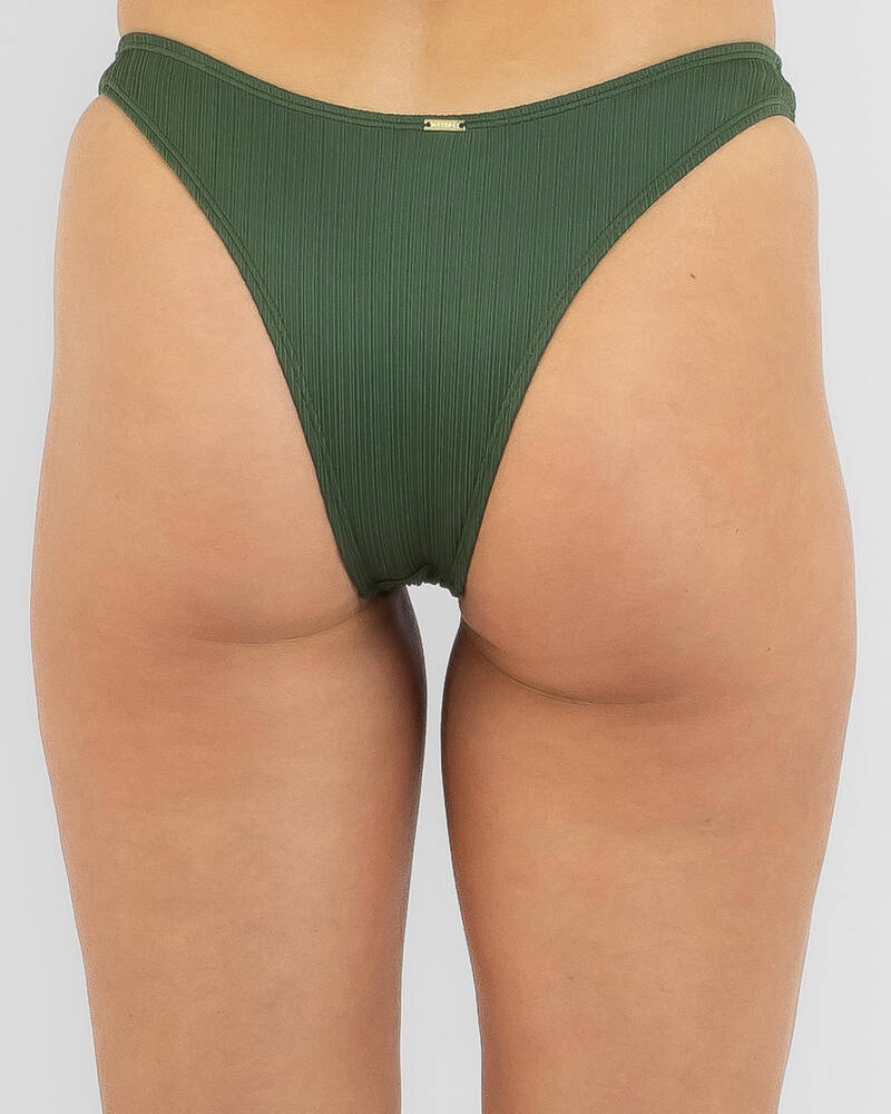 Topanga Willa Rib High Cut Bikini Bottom for Womens