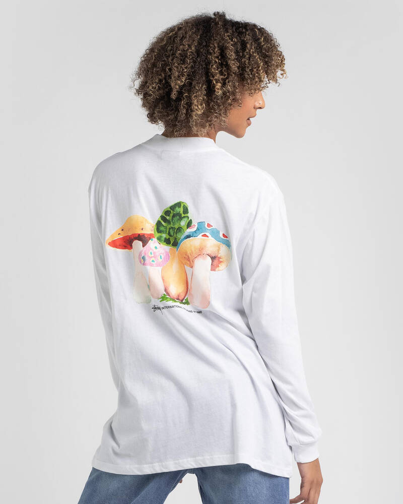 Stussy Shrooms OS Long Sleeve T-Shirt for Womens