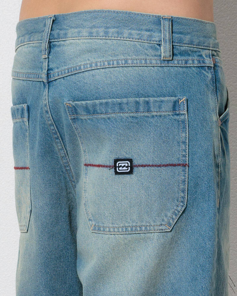 Billabong Script Smoko Denim Shorts for Mens
